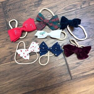 Baby Girls’ Holiday Headband Bow Lot